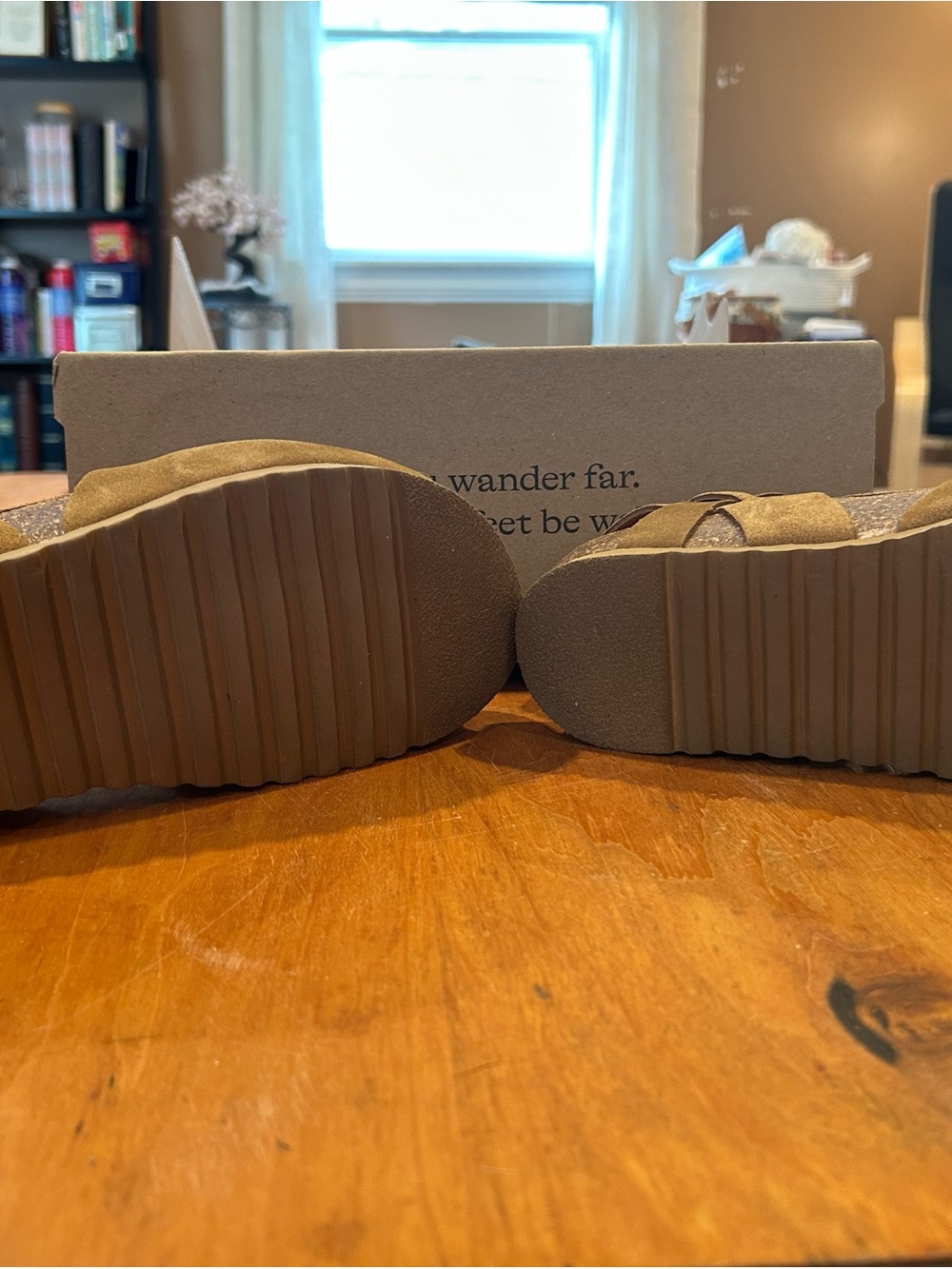 Taos Footwear Culture Suede Mary Jane Sandals/Loafers - Picture 3 of 5